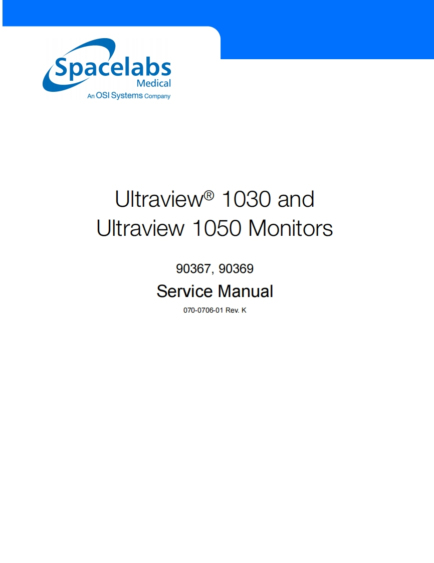 298020544-spacelabs-ultraview-1030-monitor-维修操作说明书手册
