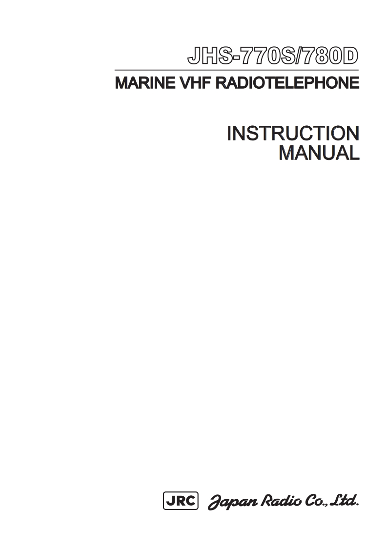 301-VHF_JRC_JHS-770S-780D_Instruct_Manual操作说明书手册_Model_2010_12-3-2010