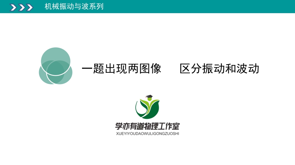 323一题出现两图像区分振动和波动