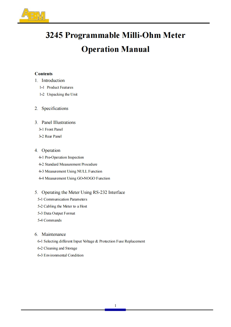 3245_Operating_Manual操作说明书手册