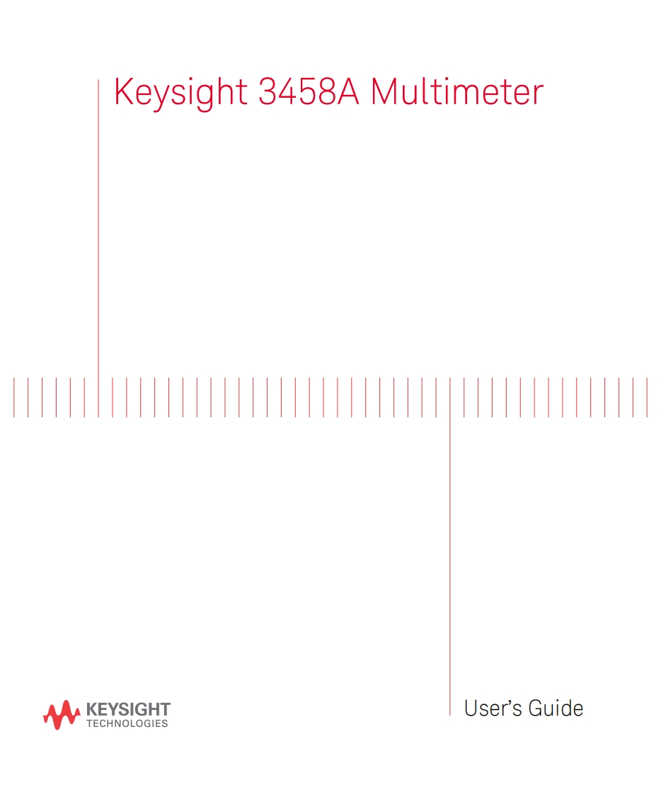 3458A_UG操作说明书手册
