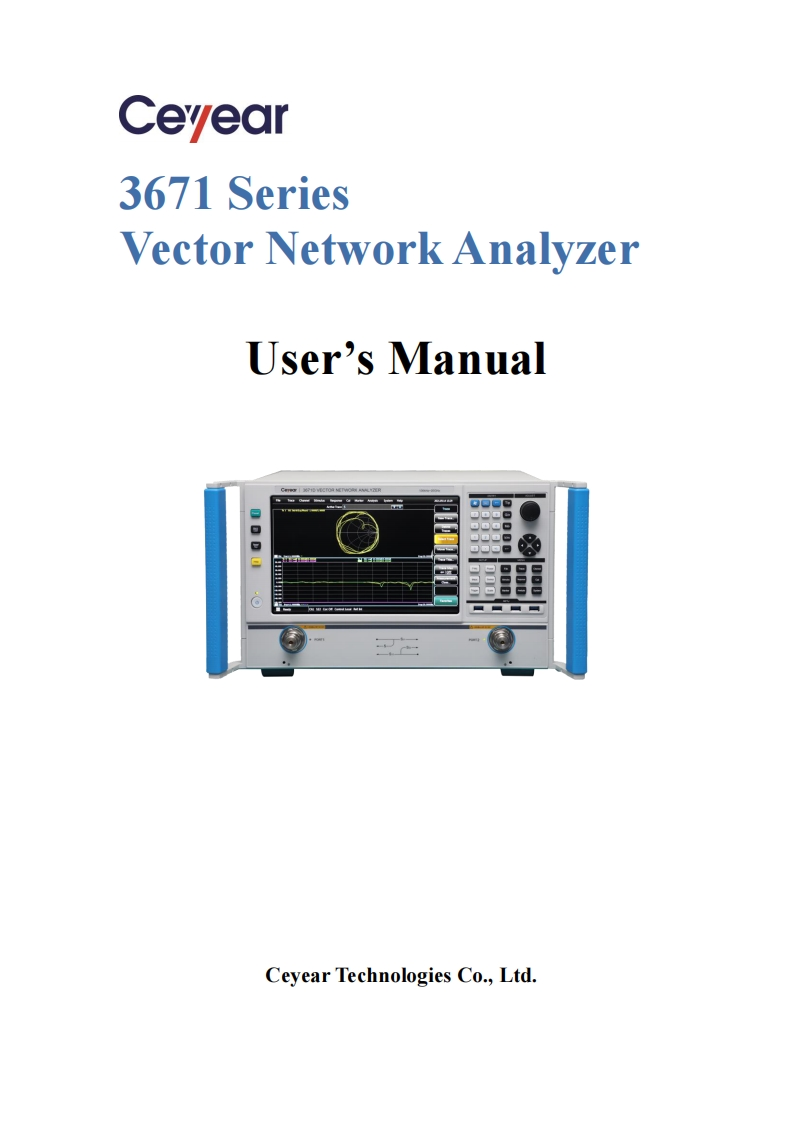 3671-Vector-Network-Analyzer-操作说明书手册