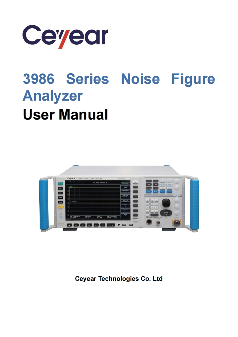 3986-Series-Noise-Figure-Analyzer-操作说明书手册