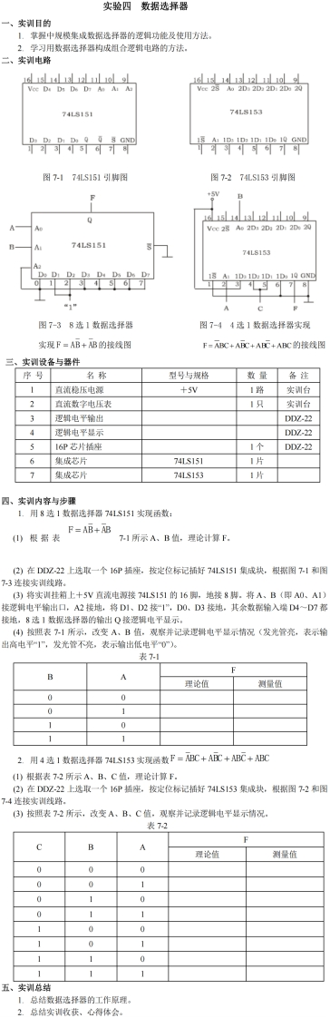 4.数据选择器