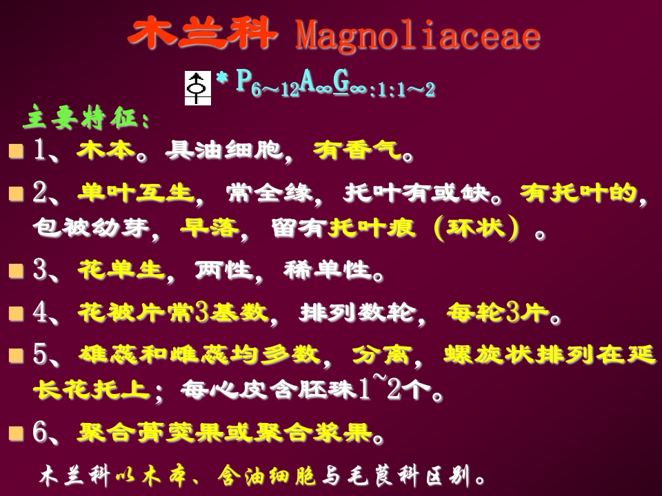 4.木兰科