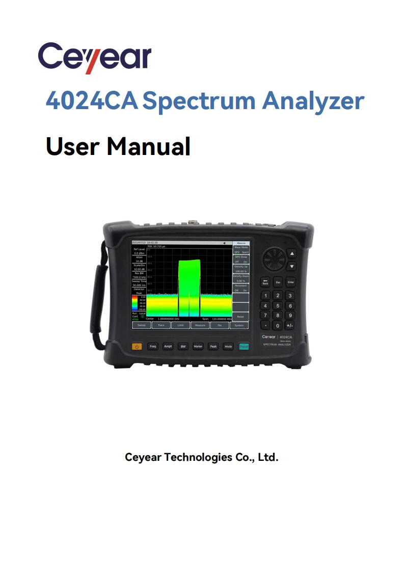 4024CA-Spectrum-Analyzer-操作说明书手册