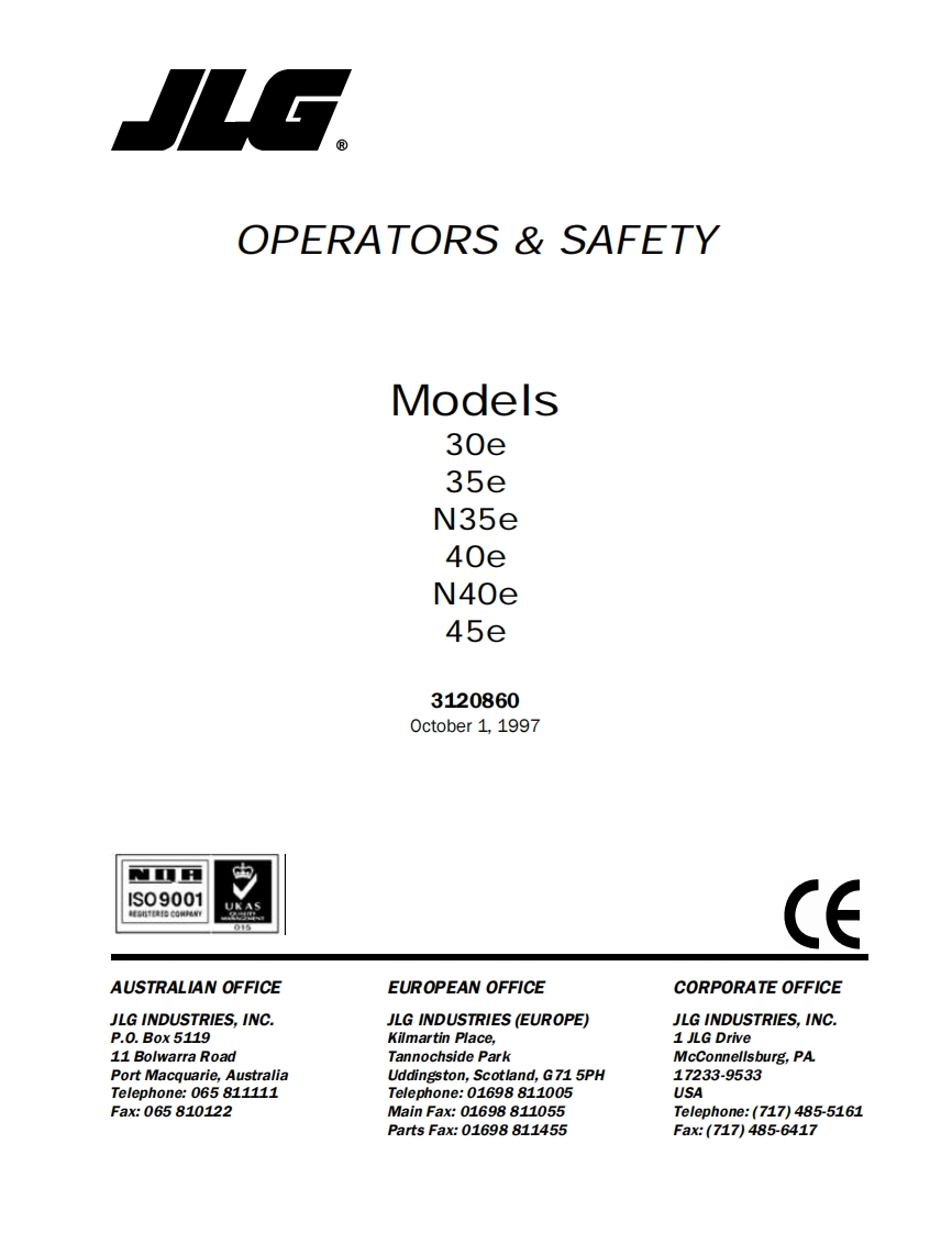 40E_操作与维修说明书手册