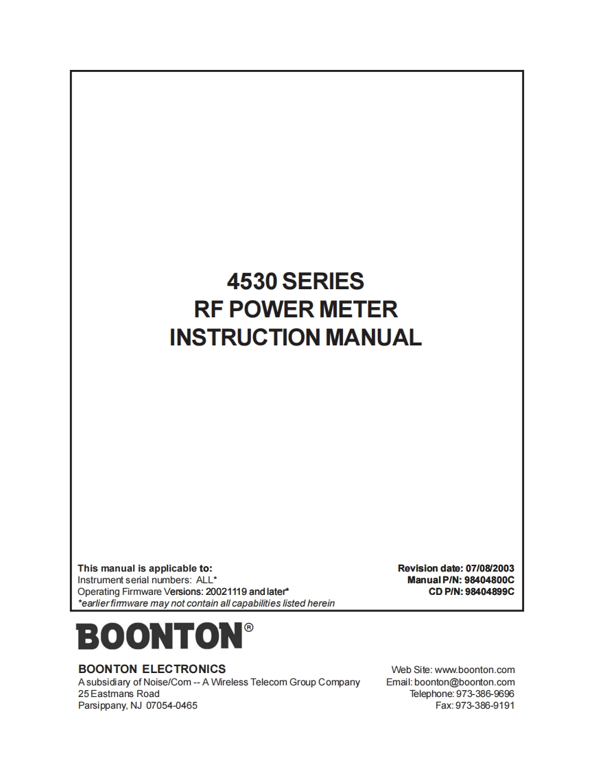 4530--操作说明书手册