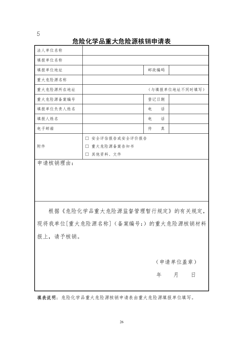 5.危险化学品重大危险源核销申请表.doc