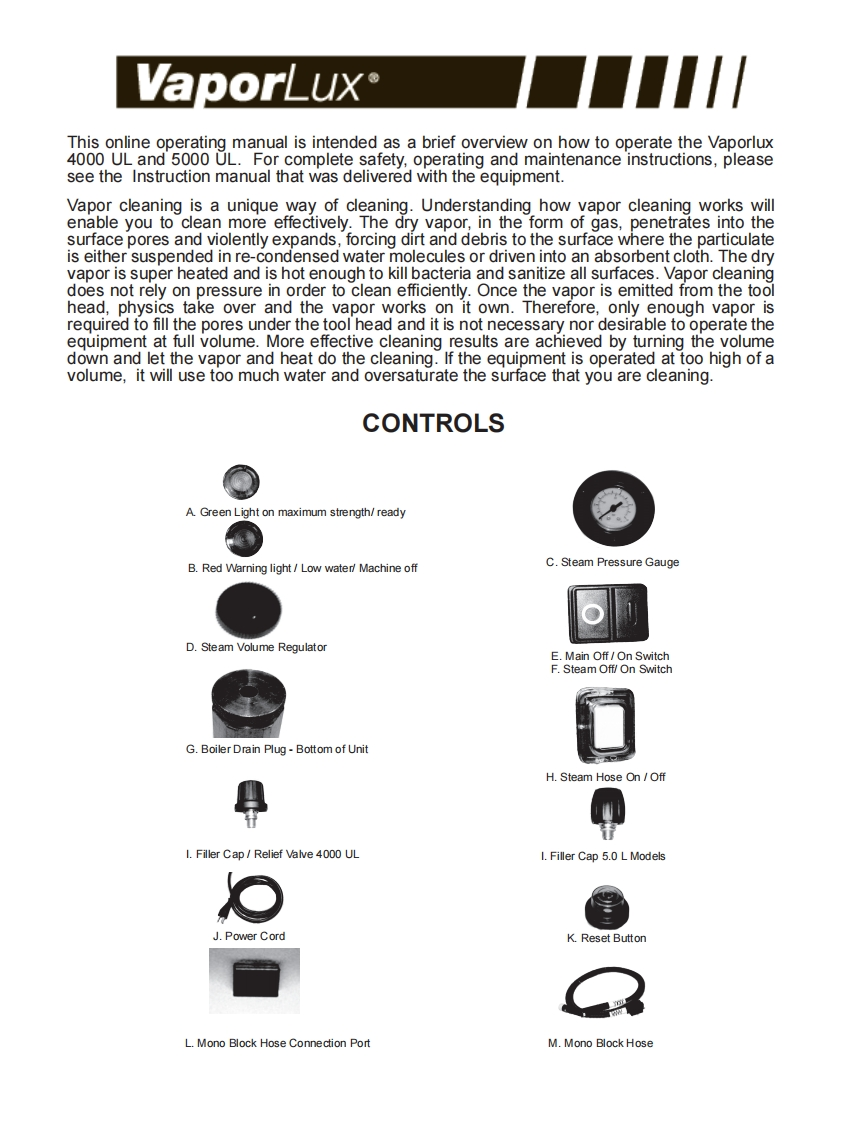 5000UL-manual操作与维护手册