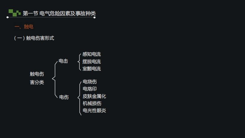 6.电器危险因素及事故种类