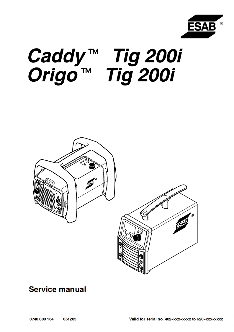 63_esab-Caddy_TIG200I_O维修手册-找手册网