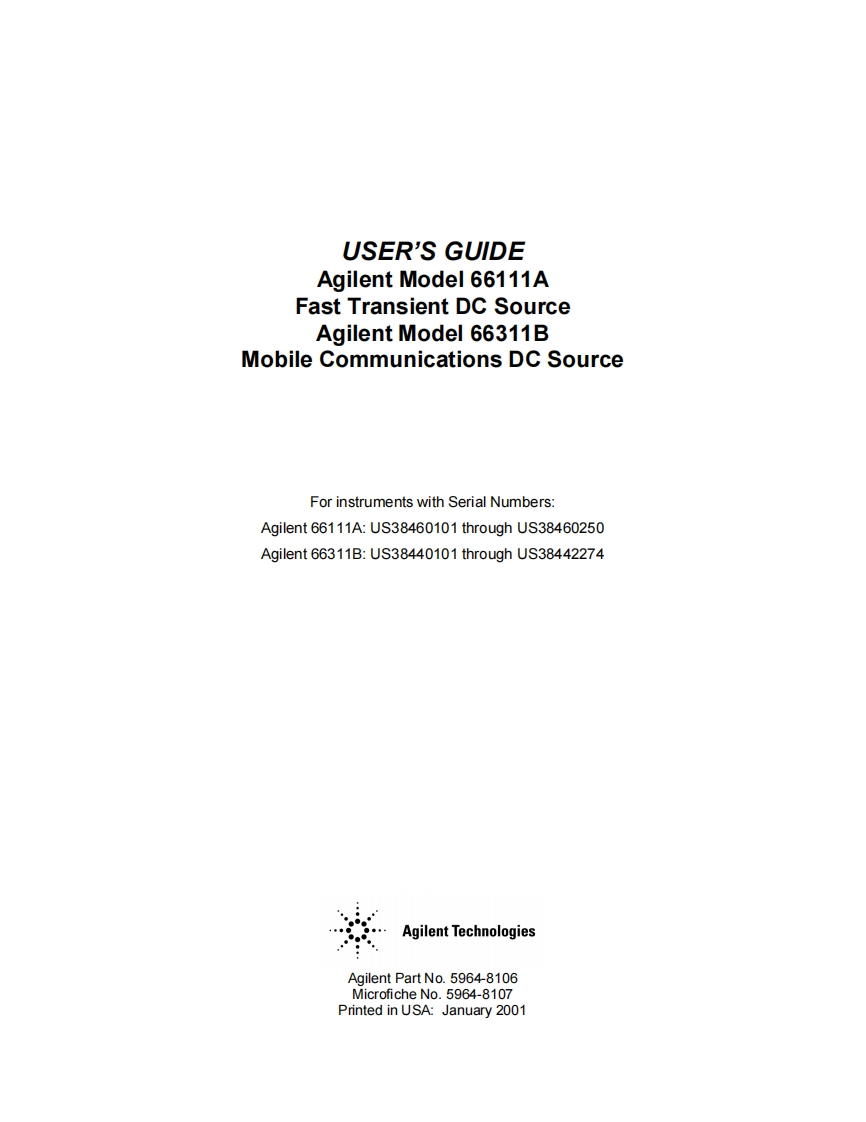 66111A_B_UG操作说明书手册(E)