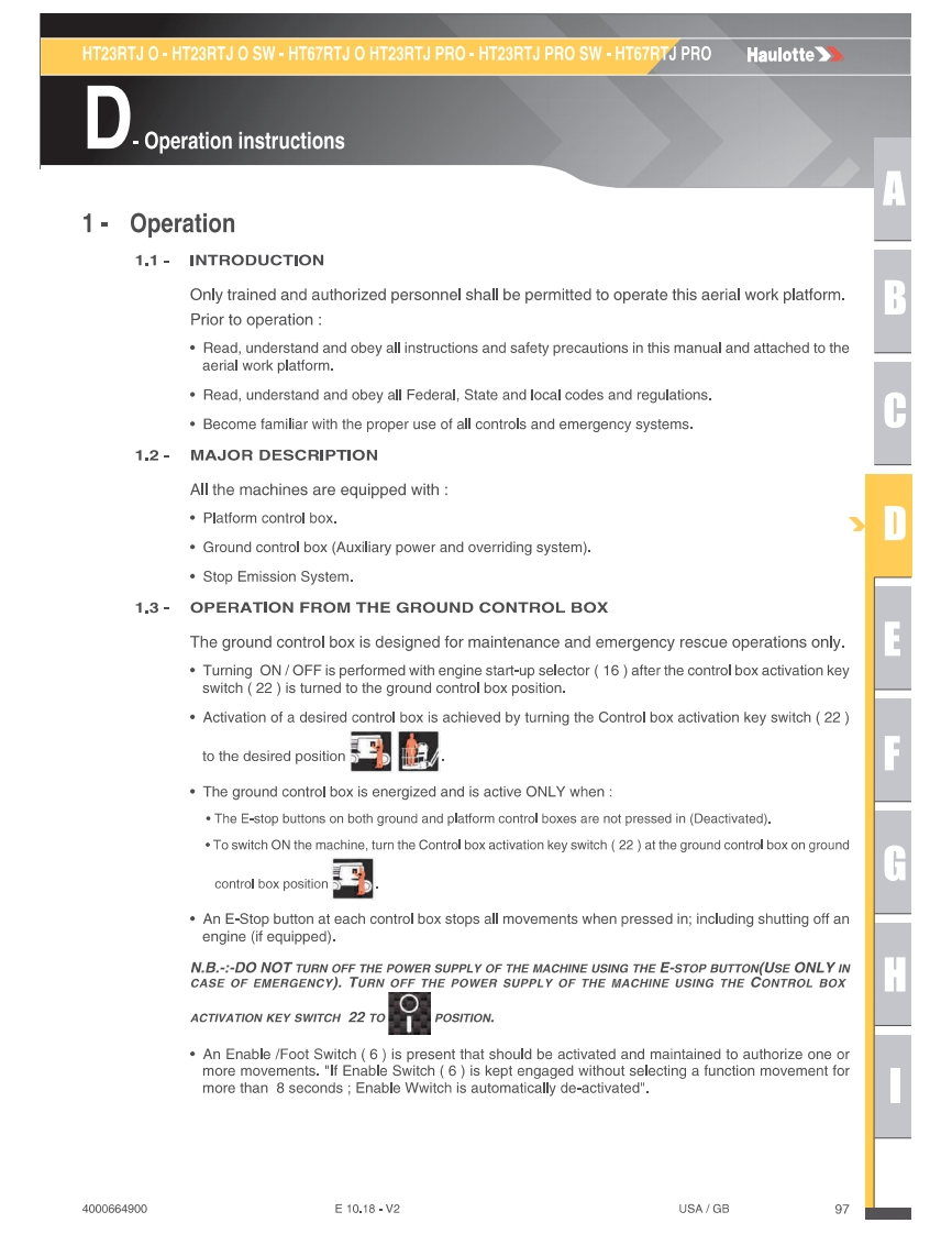 67RTJoperations操作与维护手册