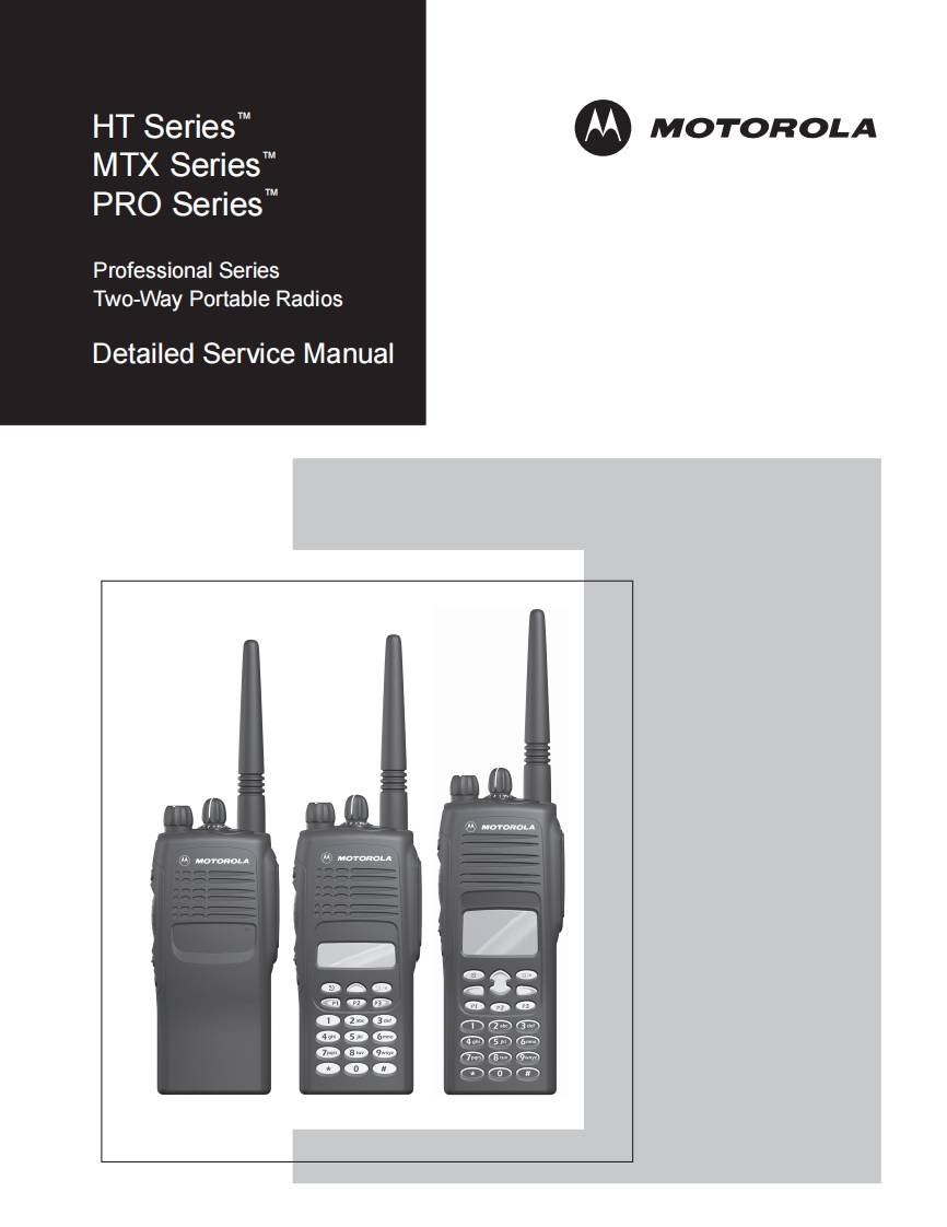 6881088C46_Motorola_HT_MTX_PRO_Detailed_Service_Manual维修维护手册
