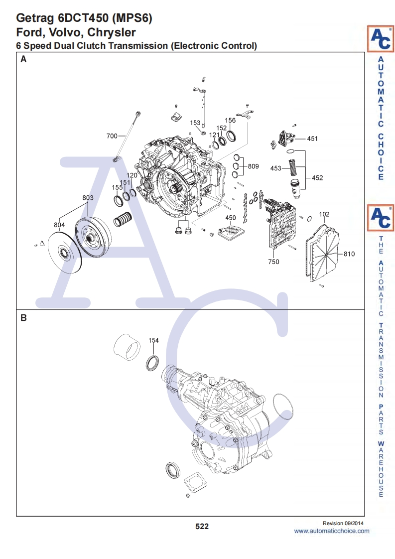 6dct450变速箱零部件图册mps6