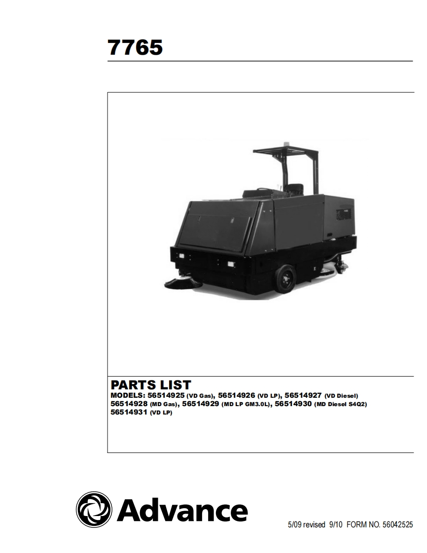 7765-parts维修零部件手册