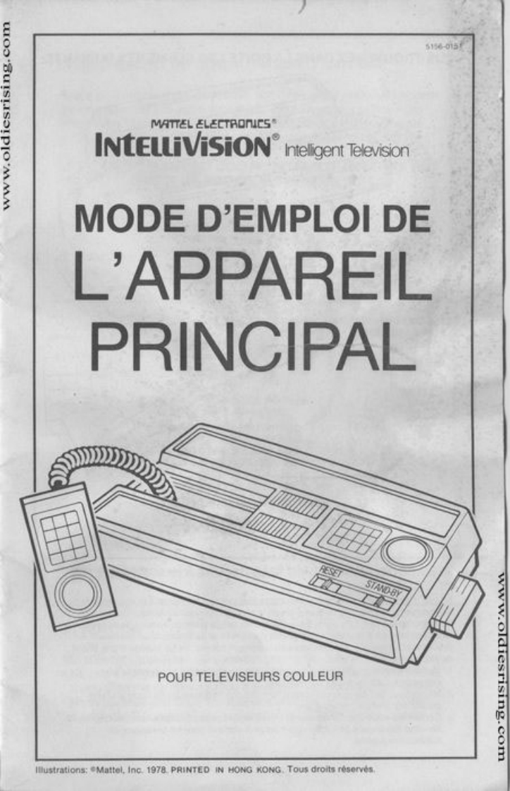 79_Mattel_Intellivision-France_使用说明书手册