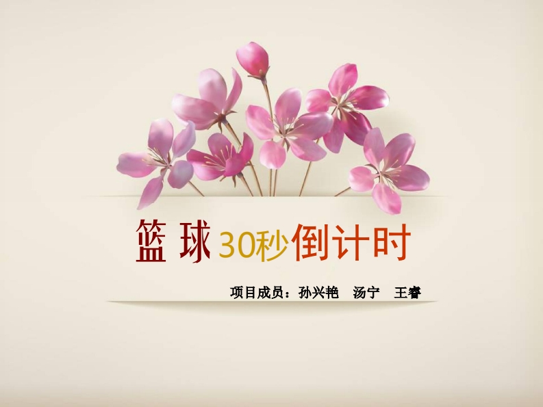 8-孙兴艳_汤宁_王睿-篮球三十秒倒计时计数器-slide