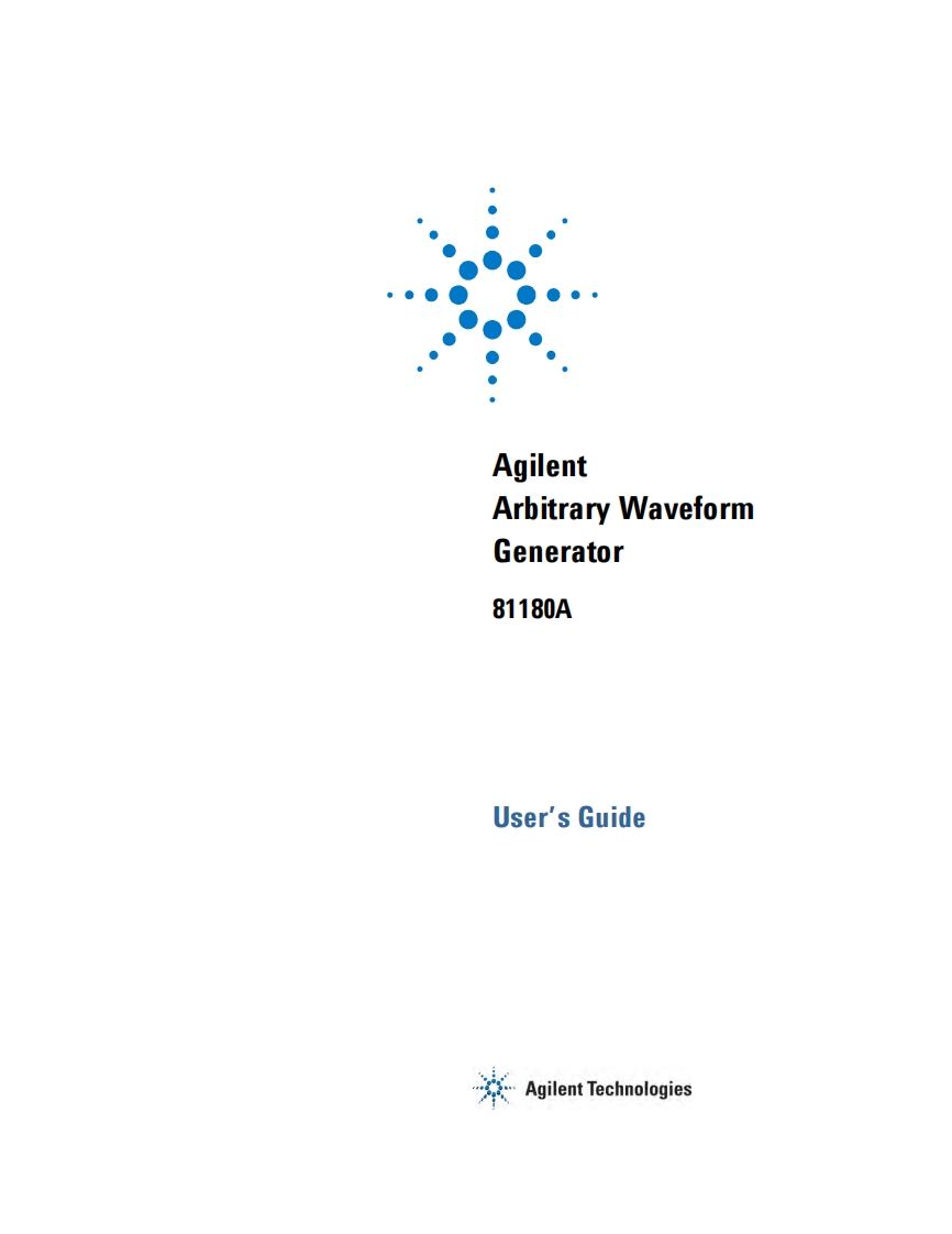 81180A--用户操作维护说明书手册