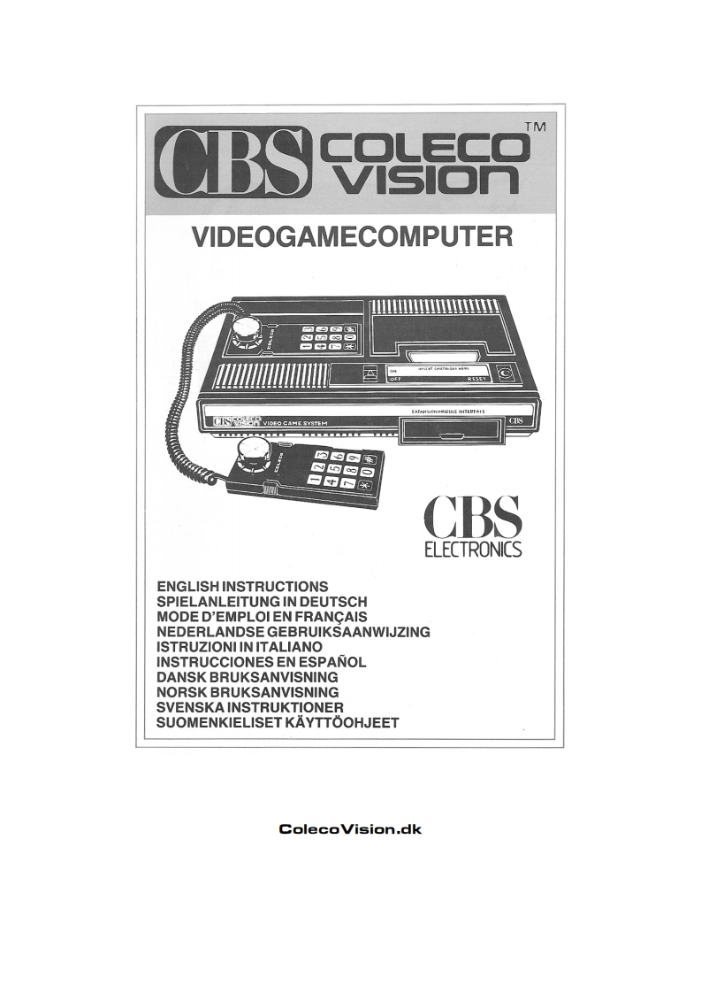 82-cbs-colecovision-使用说明书手册