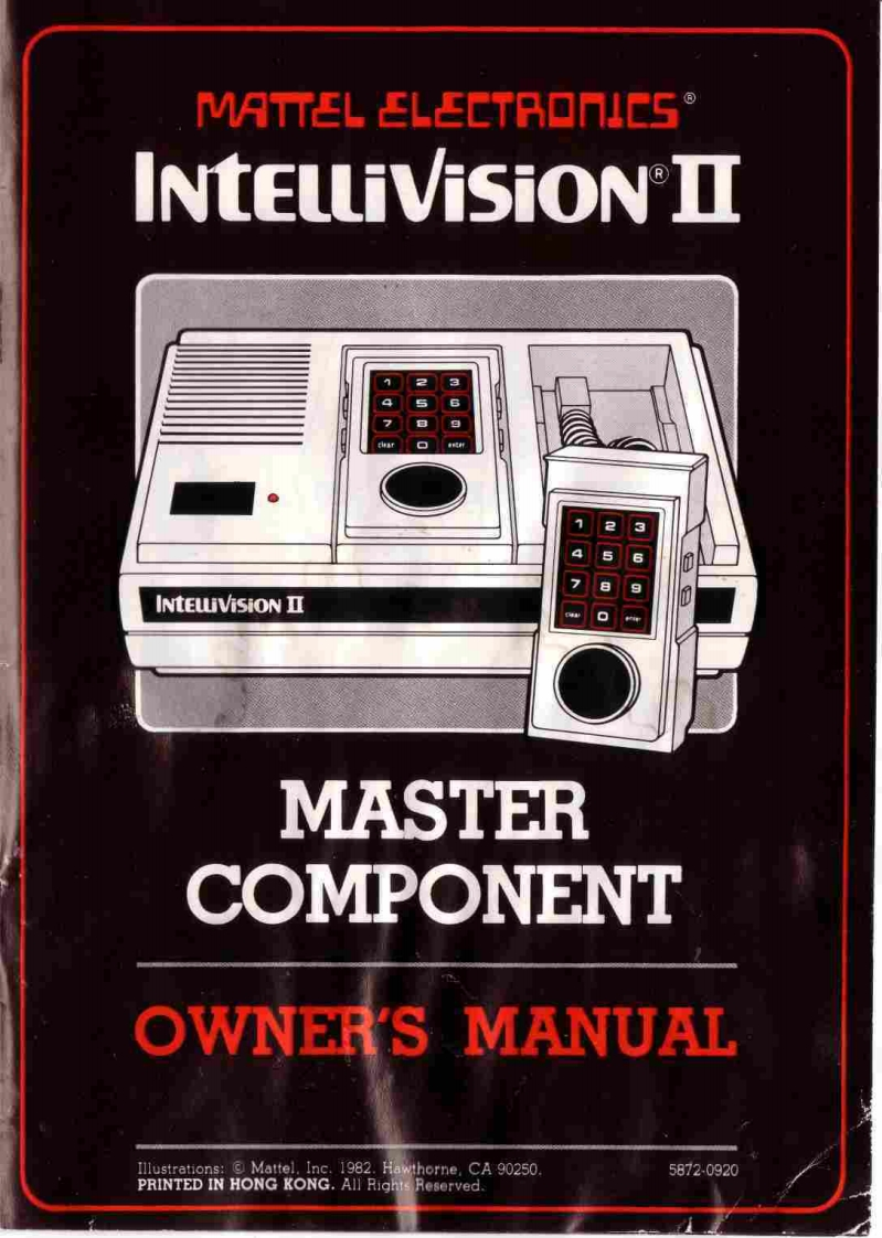 82_Mattel_Intellivision_II_Master_Component-使用说明书手册