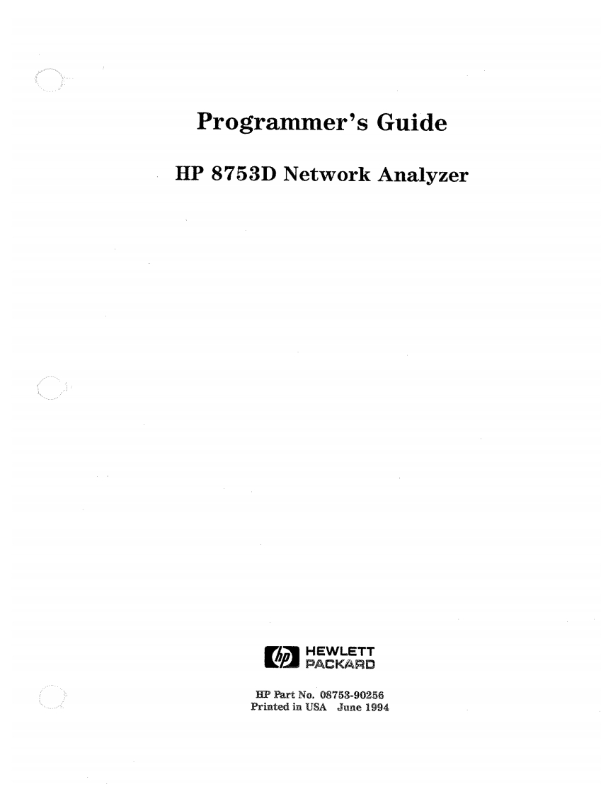 8753D_Pr操作说明书手册rammer