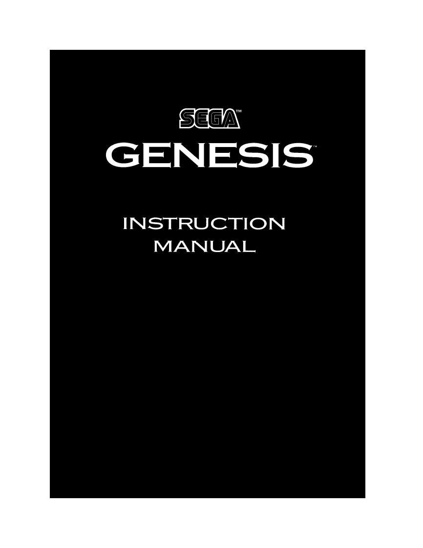 89_Sega_Genesis_Model_2-使用说明书手册