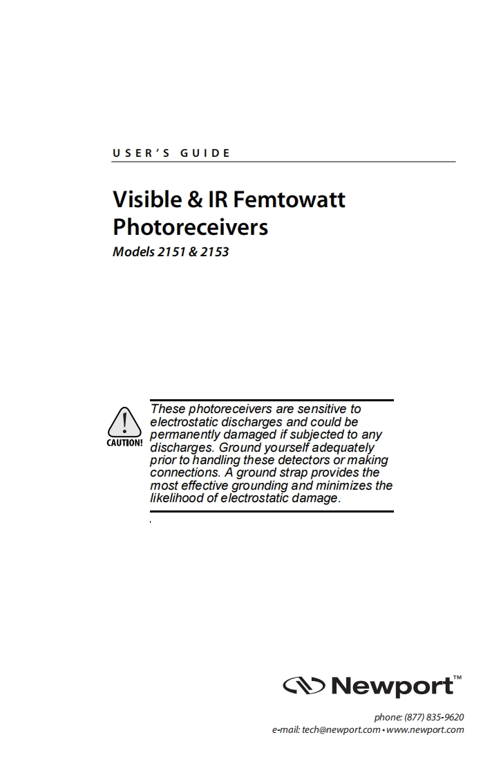 90099907-Femtowatt-Photoreceiver-操作说明书手册-Rev-A