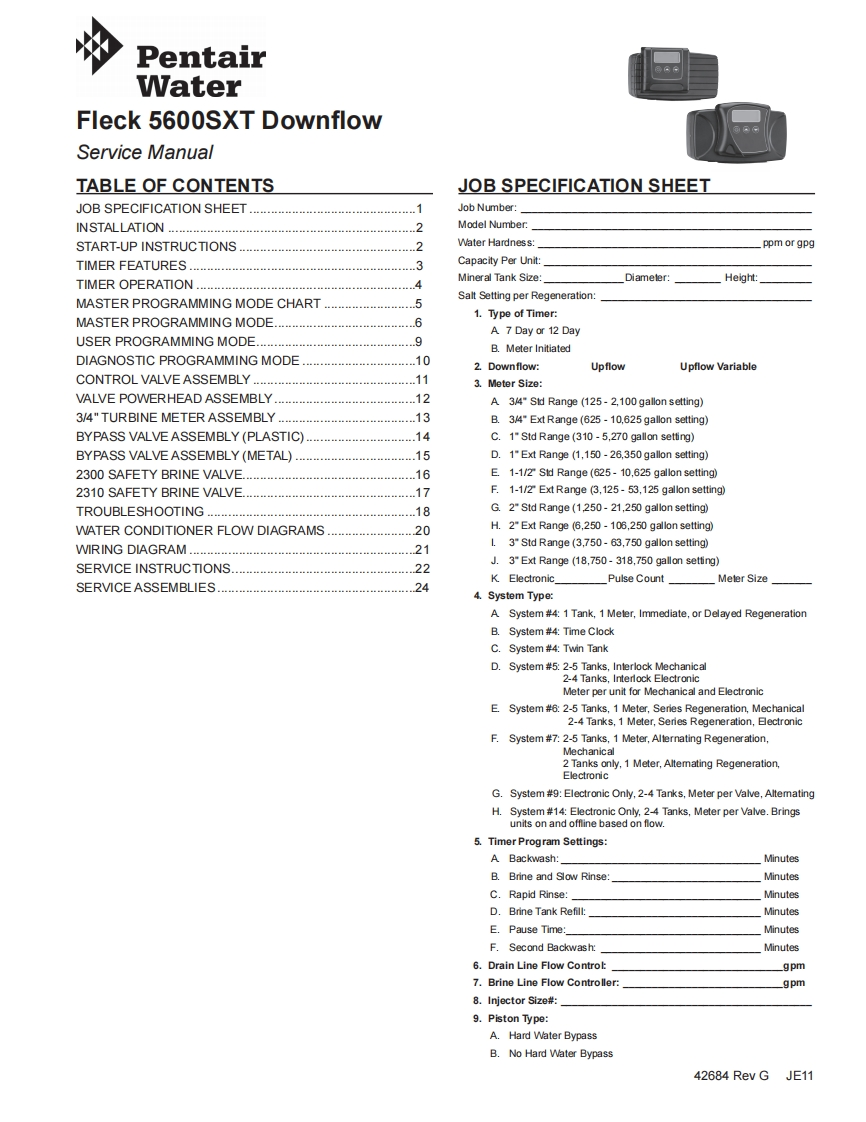 9029_56sxt-维护维修手册-down-flow-42684-rev-g