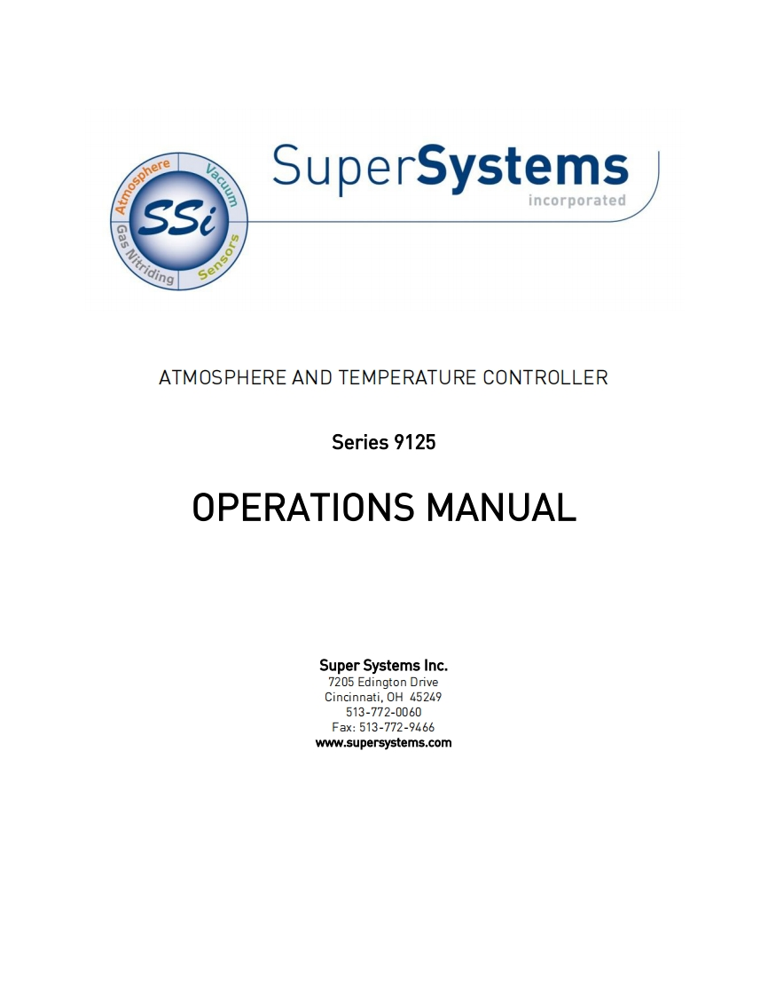 9125_操作说明书手册