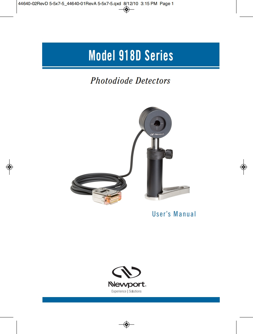 918D-操作说明书指南-RevD