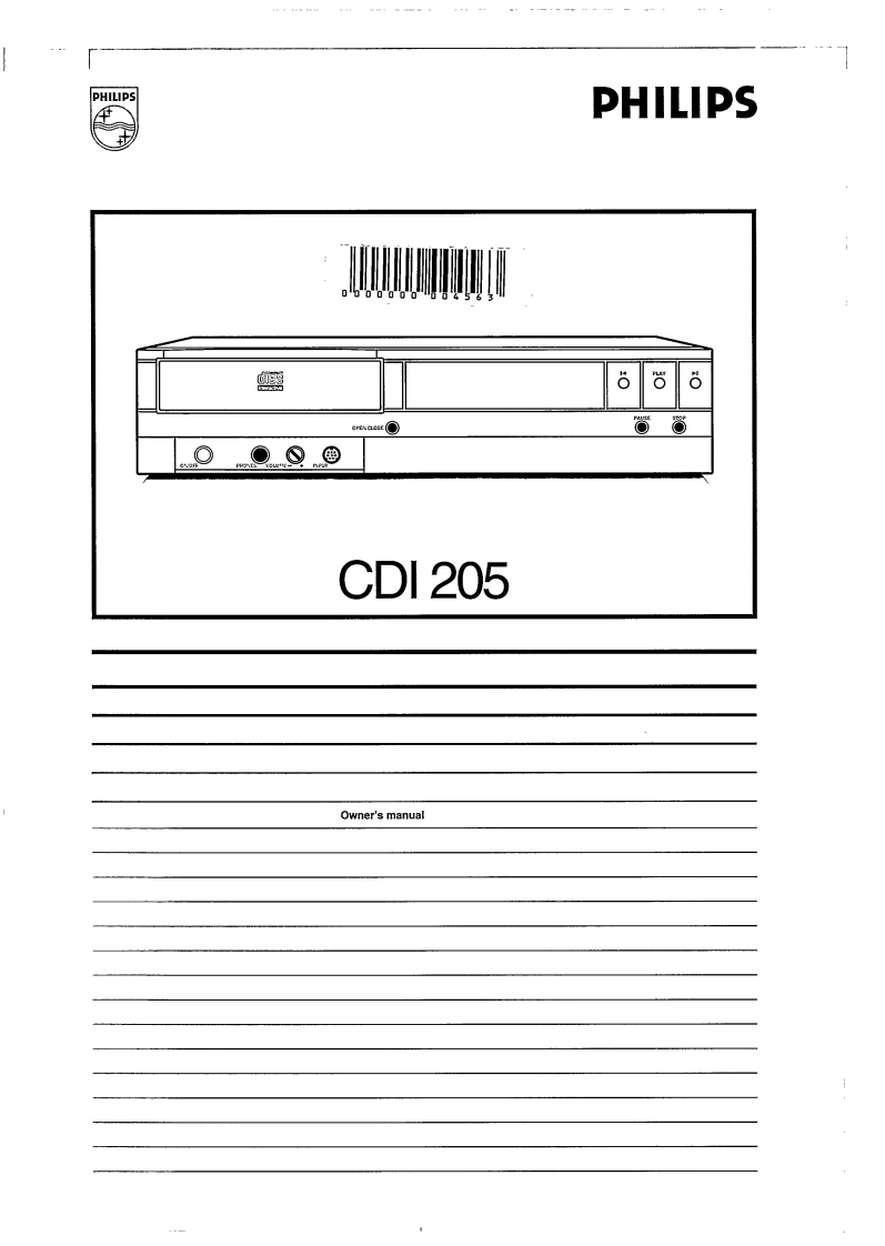 91_Philips_CD-i_205-使用说明书手册