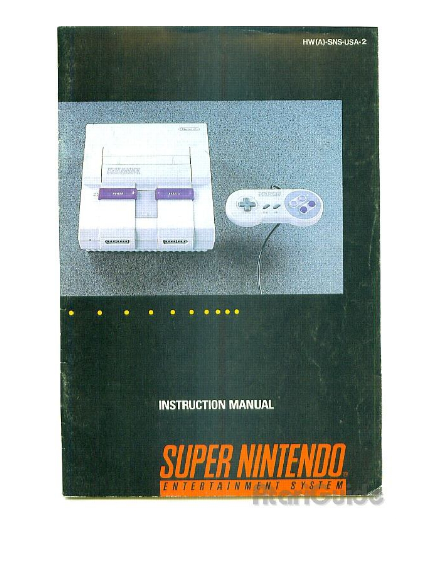 91_snes_使用说明书手册