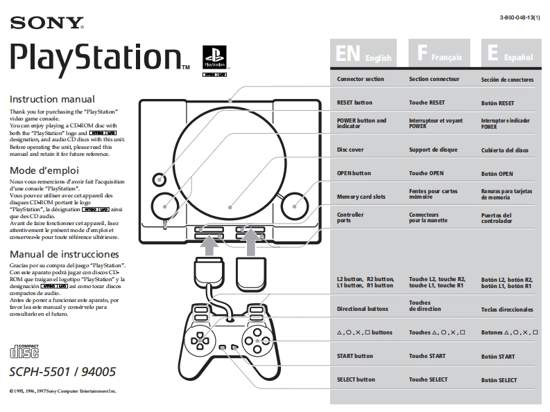 95_Sony_PS1_5501-使用说明书手册