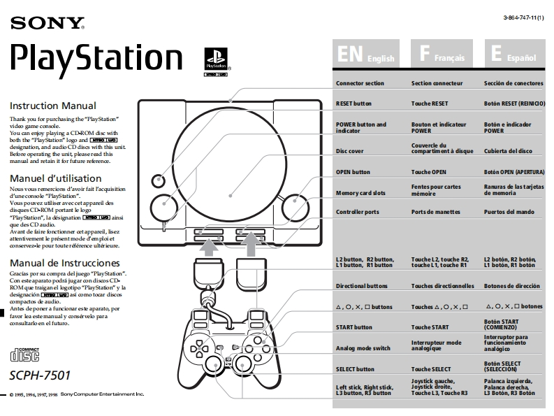 95_Sony_PS1_7501-使用说明书手册