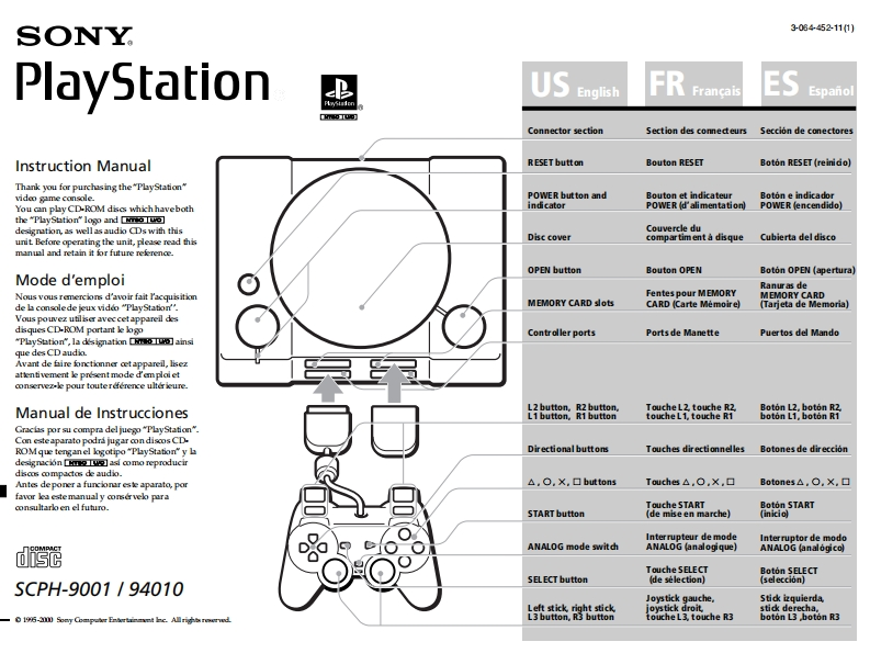 95_Sony_PS1_9001-使用说明书手册