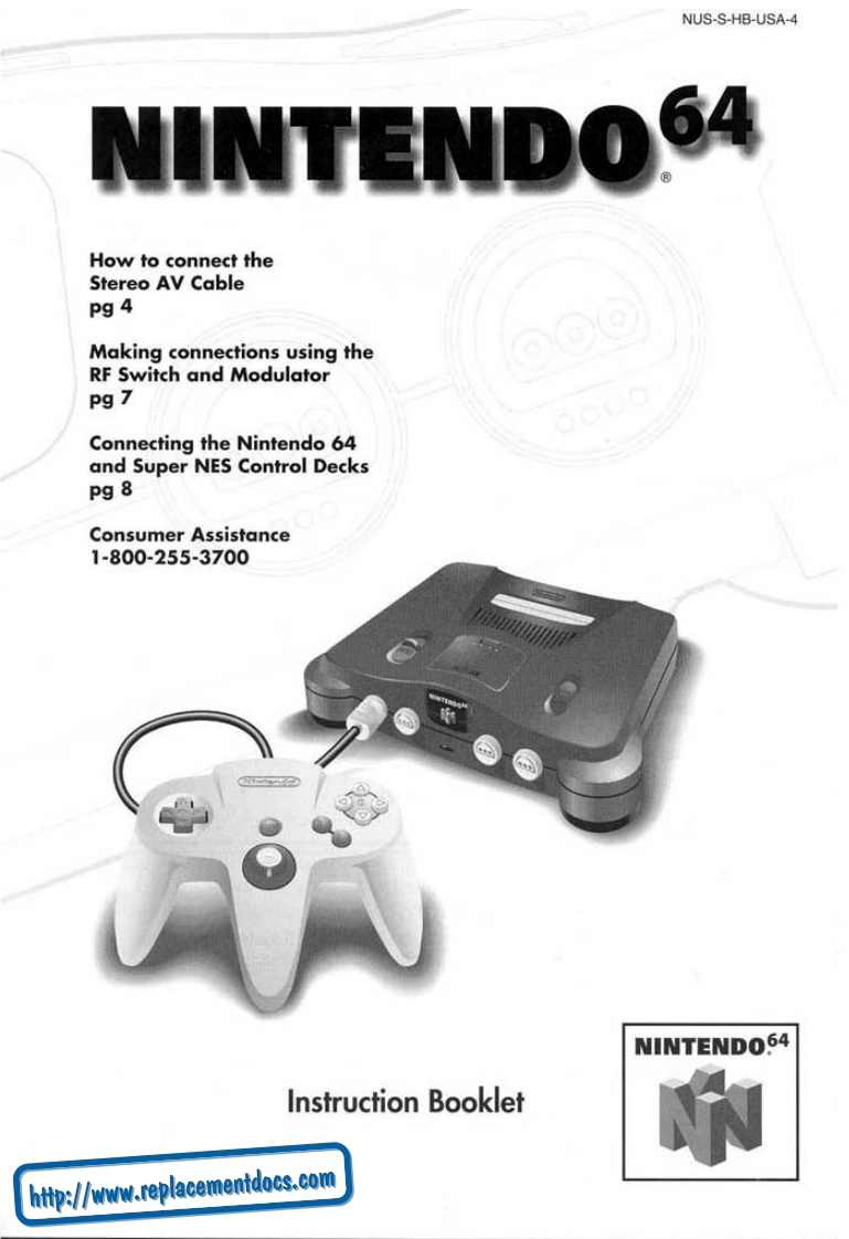 96_Nintendo_64-使用说明书手册