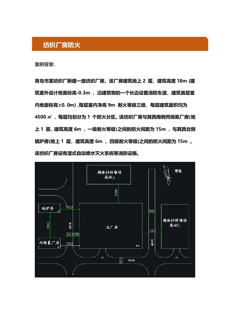 9、《案例分析》教材知识点精要：纺织厂房防火知识点分析（二）