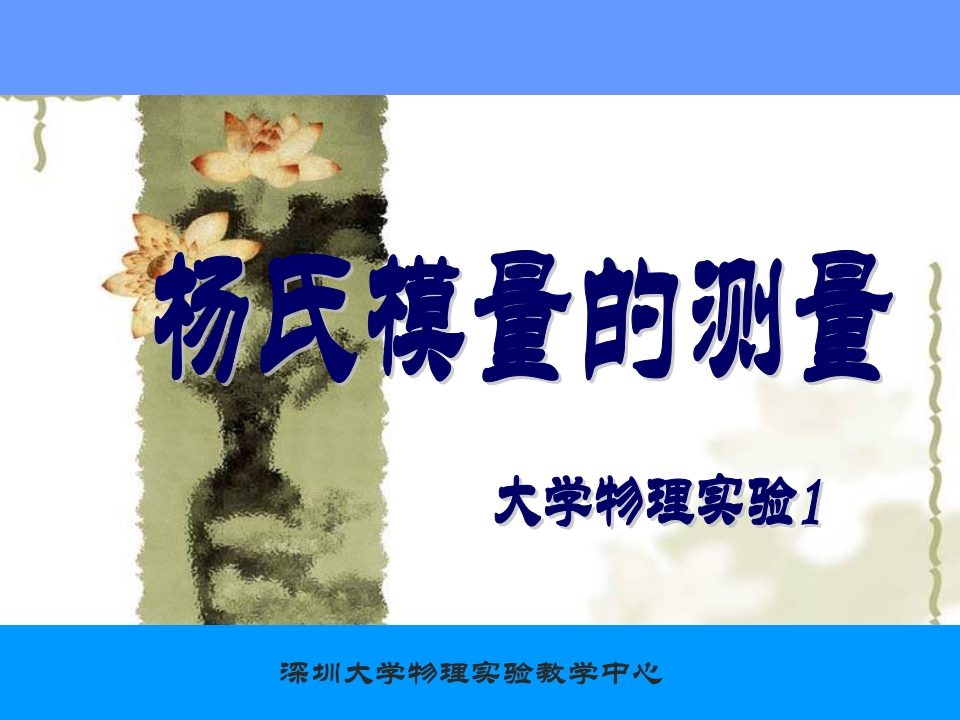 9、杨氏模量的测量