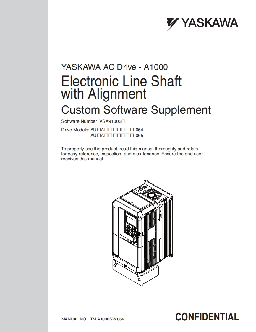 A1000_ELS_Electronic_Line_Shaft_Application_操作说明书手册