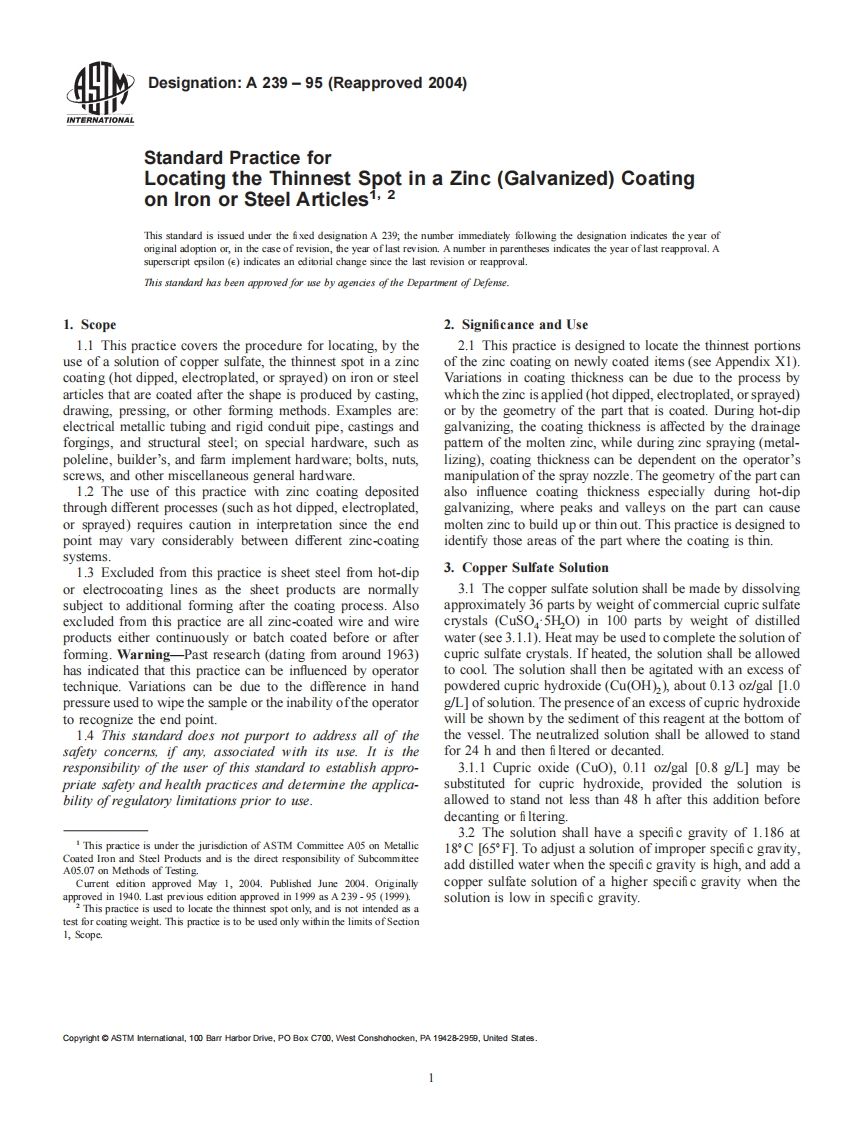 A239(ZINC)-Coated