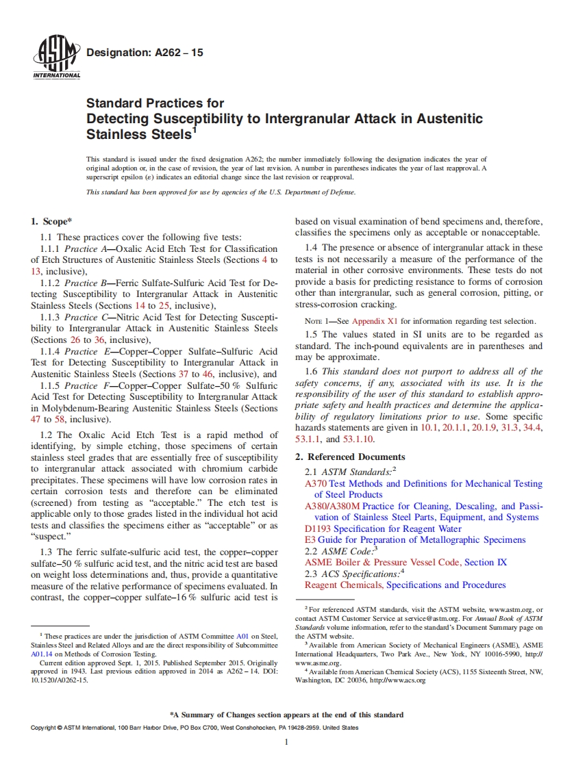 A262-15.МЕТОДЫНЕРАЗРУШАЮЩЕГОКОНТРОЛЯ(агляз)现行标准技术规范