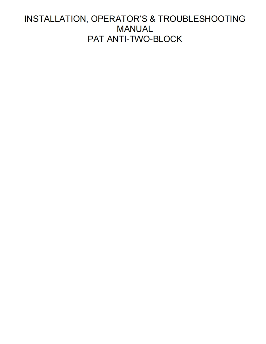 A2B-Installation-Operation-维修维护说明书手册-English