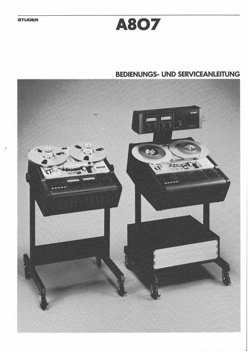 A807_MkI_Op_Serv维修操作说明书手册_D