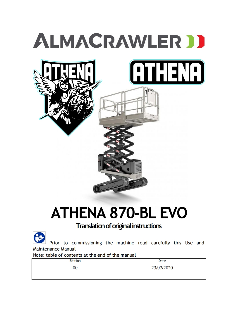 AAA_UM_ATHENA870_BL-EVO_Operator-Manual操作说明书手册