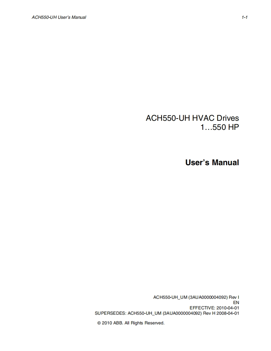 ABB_ACH550_说明书手册_3aua0000004092_revi