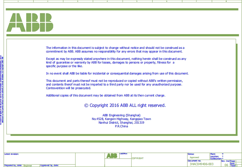 ABB机器人IRC5紧凑柜电气原理图3HAC049406