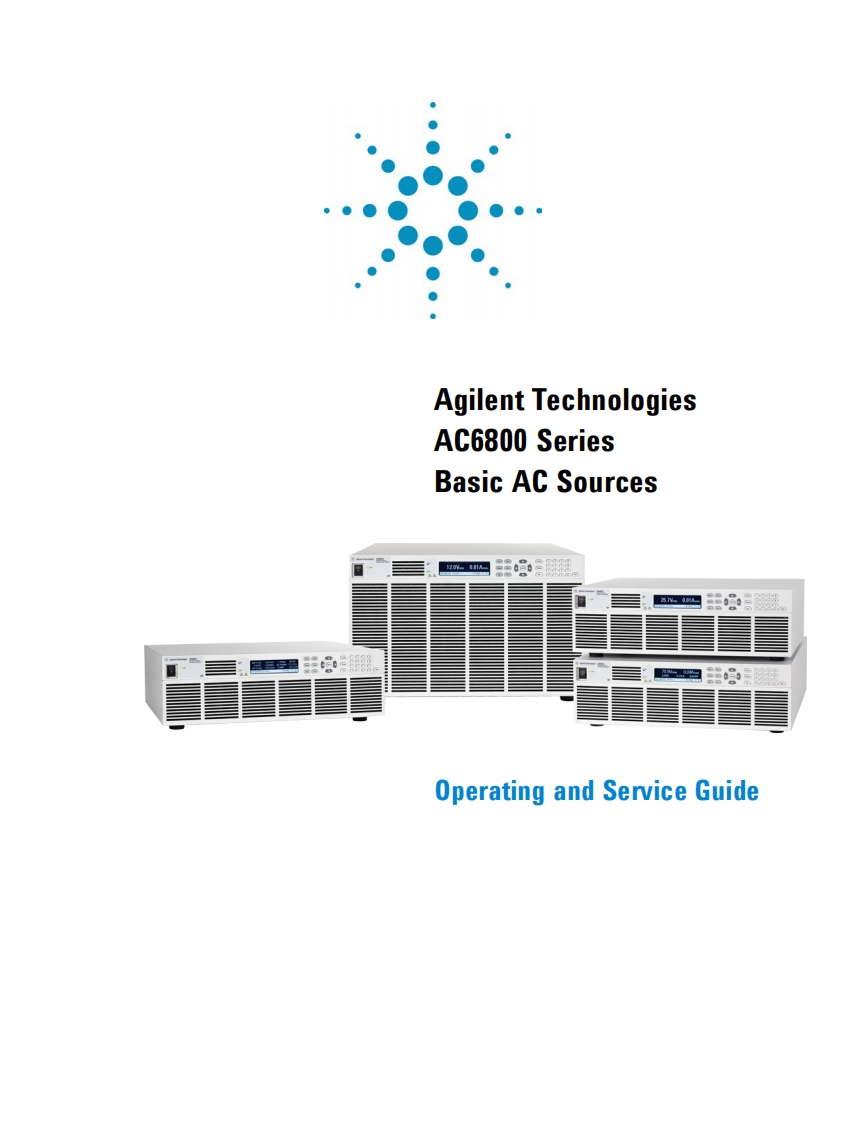 AC6800-OM操作说明书手册_SM维修维护手册