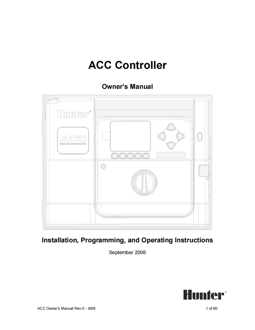 ACC-安装操作说明书手册